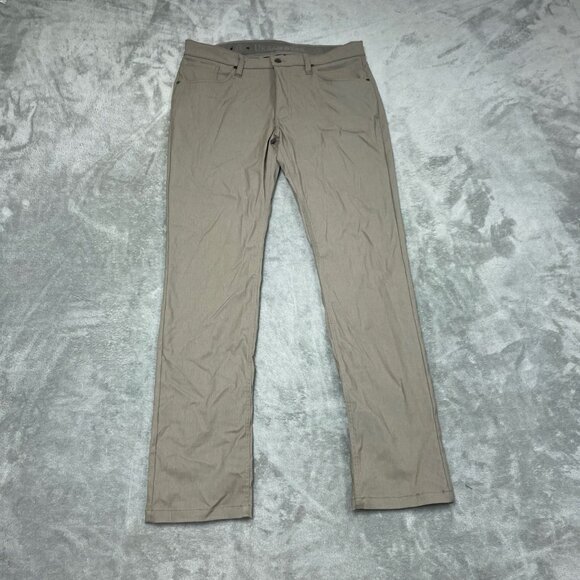 Urban Star Mens Khaki Slim Fit Stretch Pants 36x34 Durable Blend a1071 - Picture 1 of 6